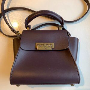 Zac Posen Eartha Iconic Mini Top Handle Bag Burgundy